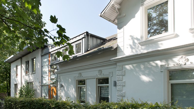 Blick auf das Wohnhaus