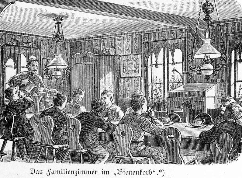 Familienzimmer ca. 1850