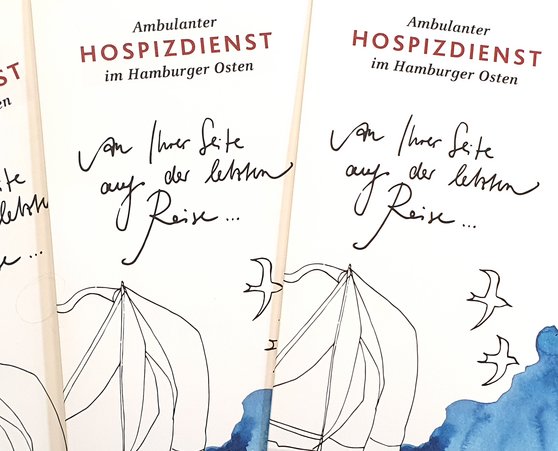 Ansicht des Flyers des Ambulanten Hospizdienstes